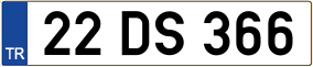 Truck License Plate